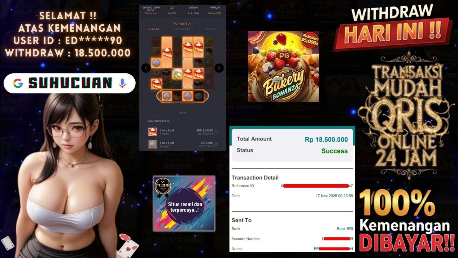 SUHUCUAN JACKPOT SLOT BAKERY BONANZA